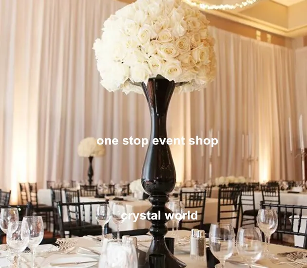 Latest Quality Black Trumpet Shape Table Decor 11vase For Wedding  Centerpieces/Wedding Vase From David137, $401.01